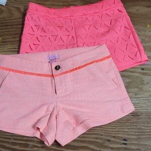 Lilly Pulitzer Pink Shorts with Textured Design size 0 2 for 1